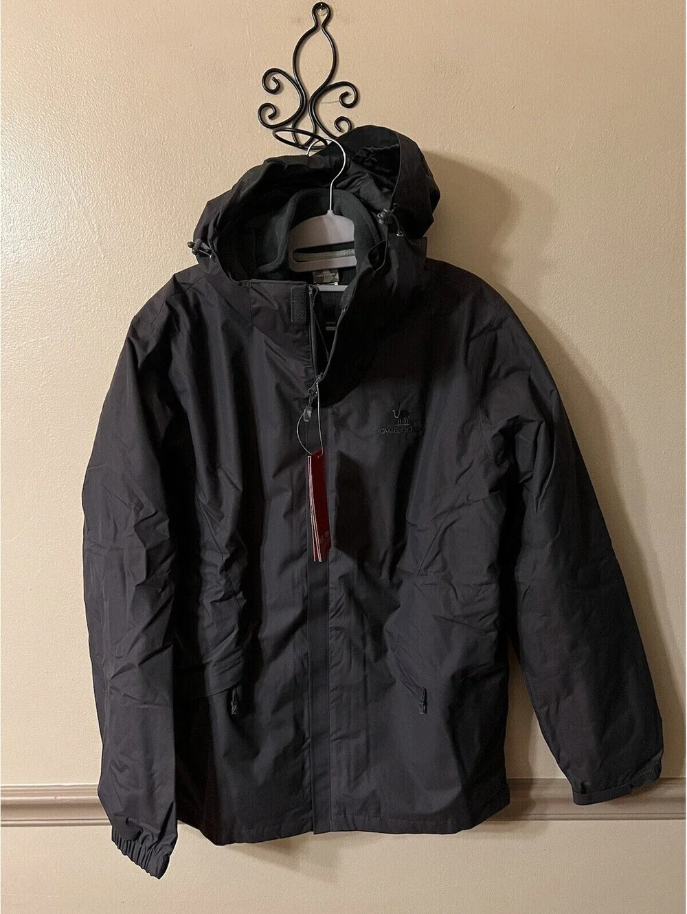 CAMEL CROWN Men’s Mountain Snow Waterproof Ski Jacket Detachable Hood Size S